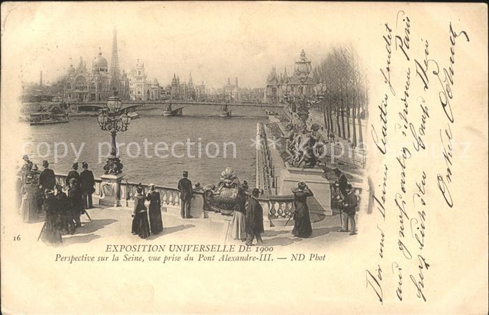 Exposition Universelle Paris 1900 Seine Pont Alexandre III