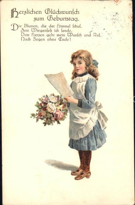 Kinder Child Enfants Glueckwunsch Geburtstag Gedicht