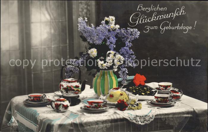 Foto PH Nr. 6708/6 Glückwunsch Geburtstag Kaffeekrä