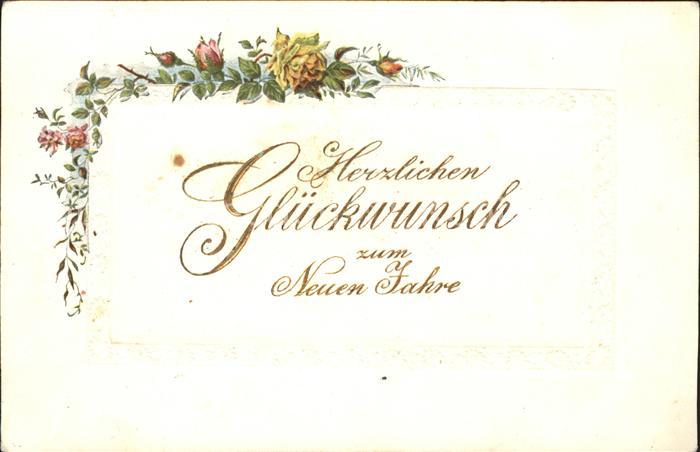 Neujahr Glückwunsch Rosen