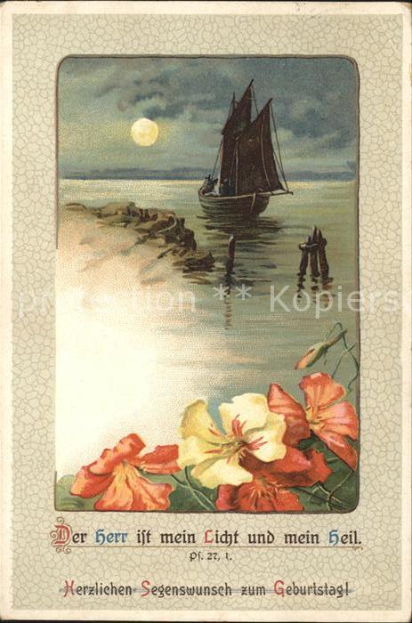 Segelboote Glückwunsch Geburtstag Blumen