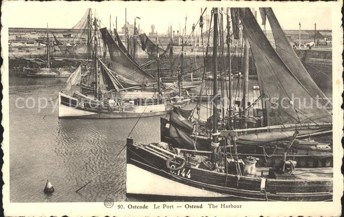 Segelboote Ostende Port Hafen