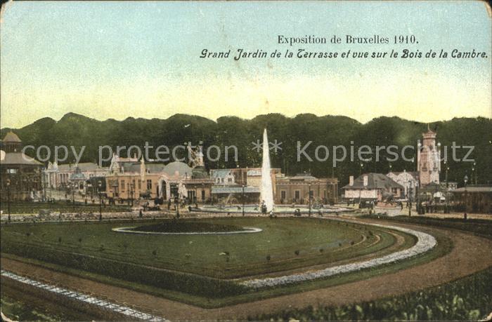Exposition Universelle Bruxelles 1910 Grand Jardin Bois de la Cambre