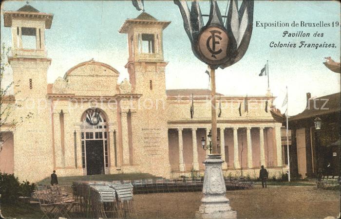 Exposition Universelle Bruxelles 1910 Pavillon des Colonies Francaises