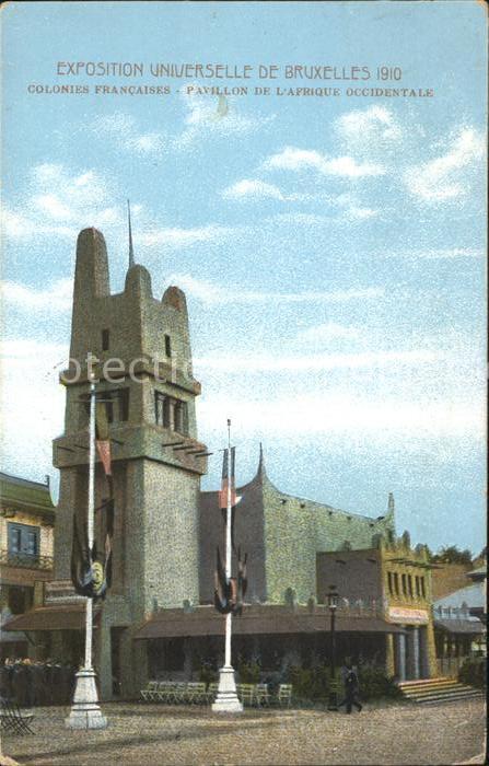 Exposition Universelle Bruxelles 1910 Colonies Francaises Pavillon de l'Afrique
