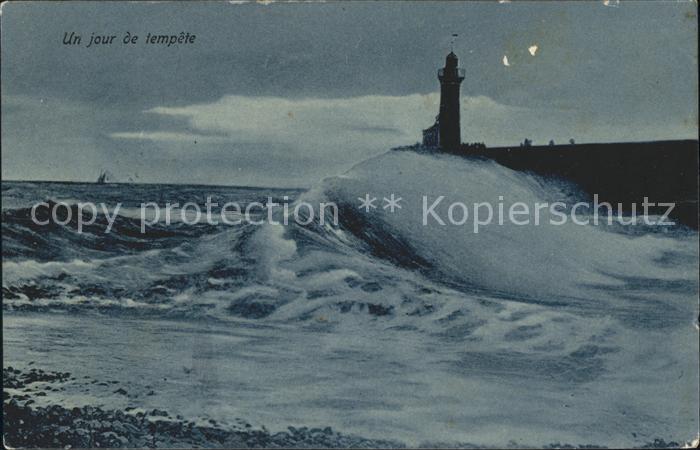 Leuchtturm Lighthouse Tempete Blankenberge