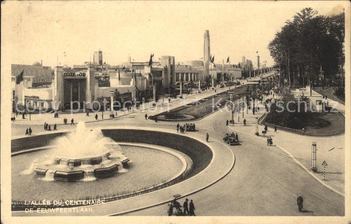 Exposition Bruxelles 1935 Allee du Centenaire