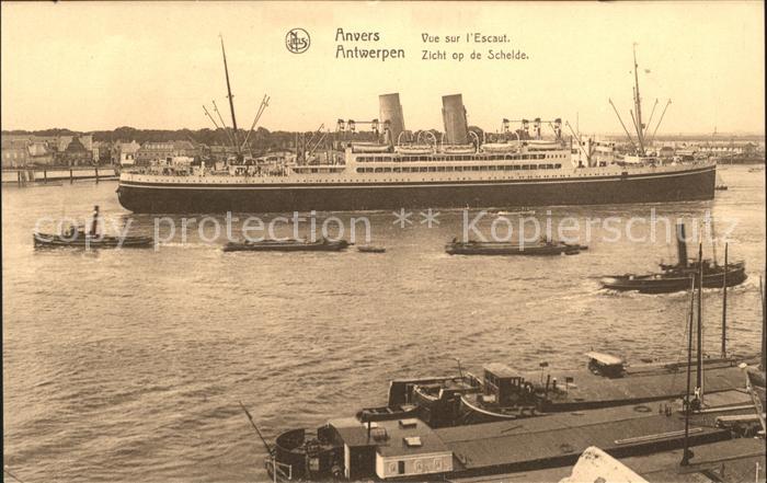 Dampfer Oceanliner Anvers Escaut