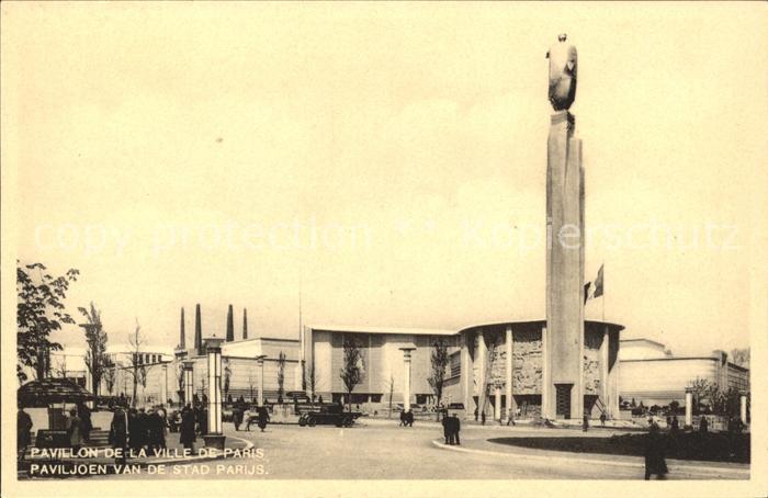 Exposition Bruxelles 1935 Pavillon de la Ville de Paris