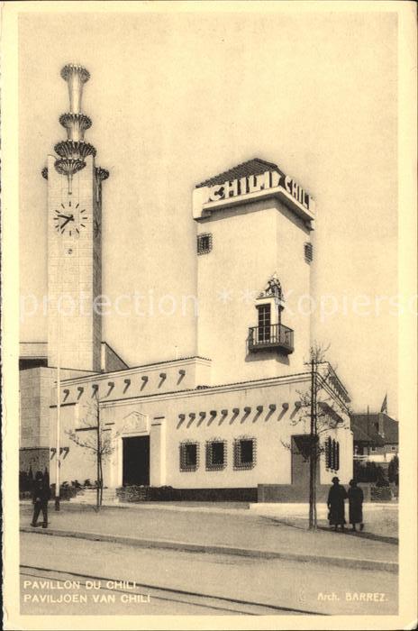 Exposition Bruxelles 1935 Pavillon du Chili