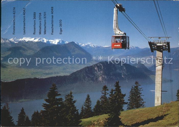 Seilbahn Weggis-Rigi Kaltbad Vierwaldstaettersee