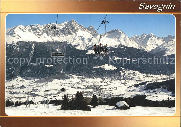 Sessellift Tigignas-Somtgant Savognin Graubuenden