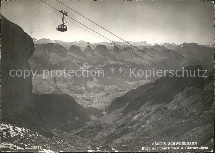 Seilbahn Säntis Churfirsten Glarneralpen