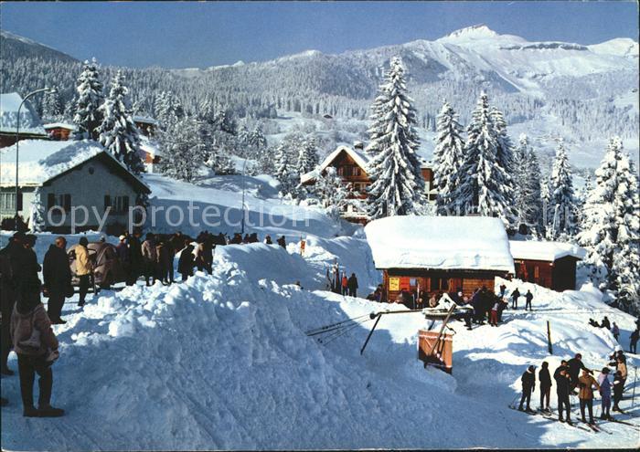 Skifahren Flims-Waldhaus Skiwiese