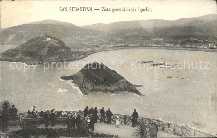 San Sebastian  Pais Vasco ES Vista general desde Igueldo