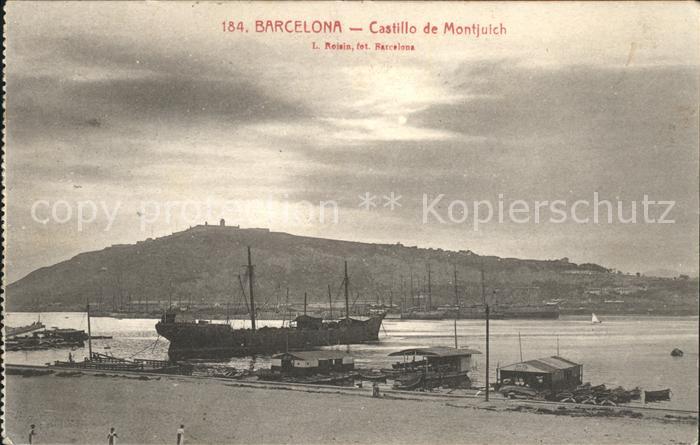 Barcelona Cataluna Castillo de Montjuich Barco