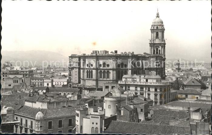 Malaga Andalucia Catedral y vista parcial