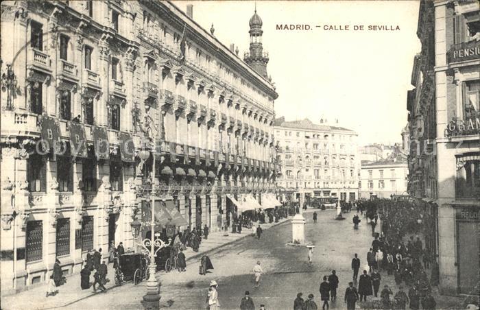 Madrid Spain Calle de Sevilla
