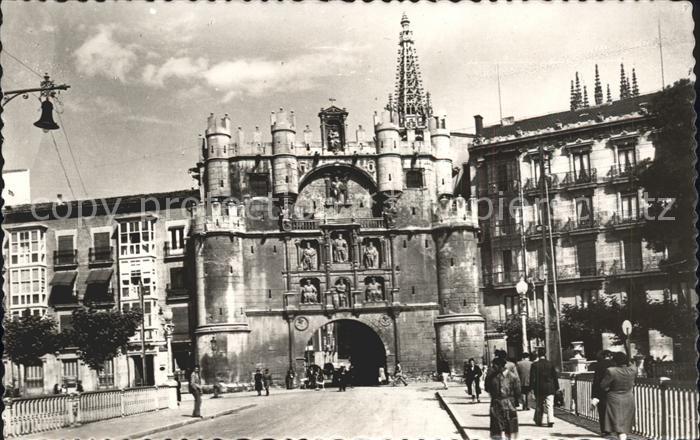 Burgos Arco y puente de Santa Maria