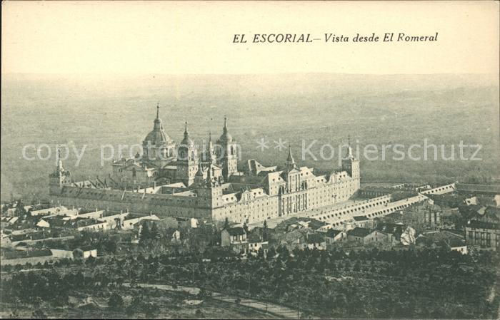 El Escorial Vista desde El Romeral Kloster Schloss