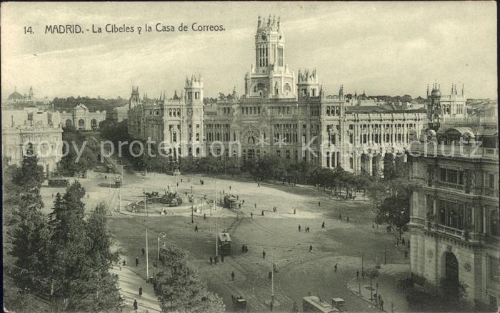 Madrid Spain La Cibeles Plaza y Casa de Correos
