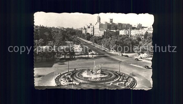 Madrid Spain Plaza de Canovas del Castillo y Paseo d