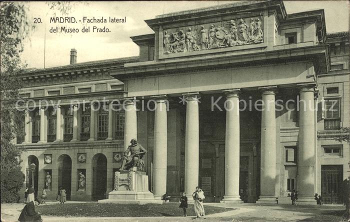 Madrid Spain Fachada lateral del Museo del Prado Mon