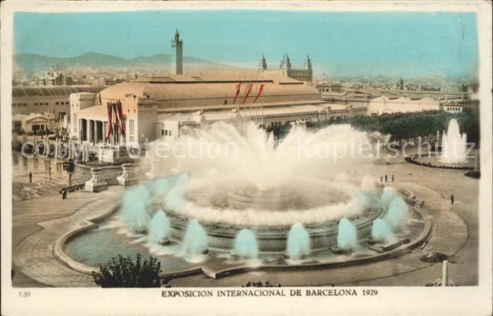Barcelona Cataluna Exposicion Internacional 1929 Fuente Mo