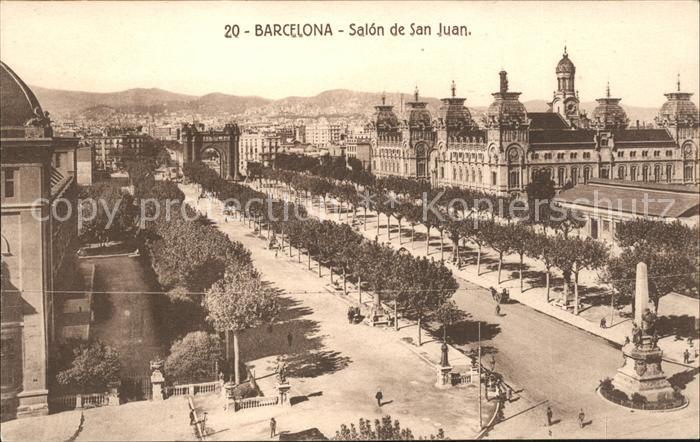 Barcelona Cataluna Salon de San Juan Monumento
