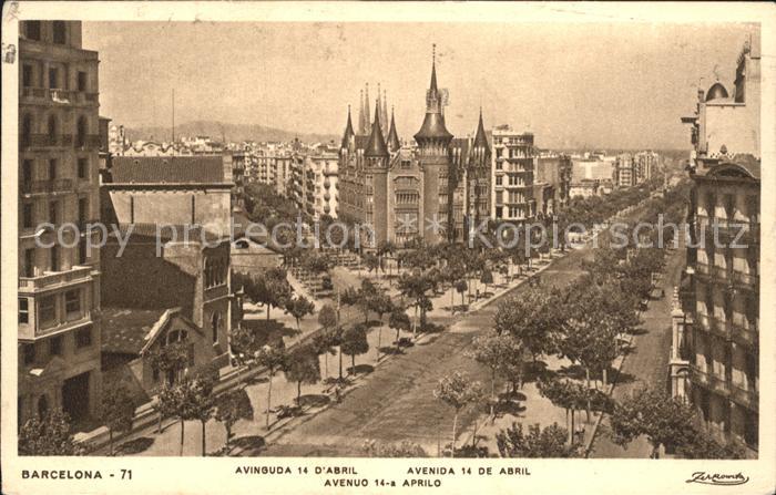 Barcelona Cataluna Avenida 14 de Abril