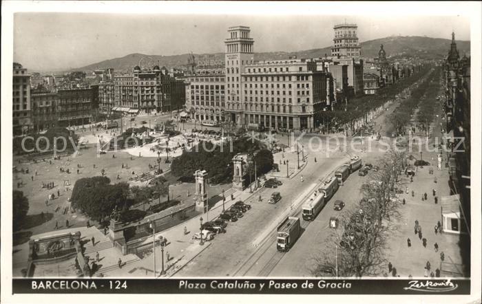 Barcelona Cataluna Plaza Cataluna y Paseo de Gracia