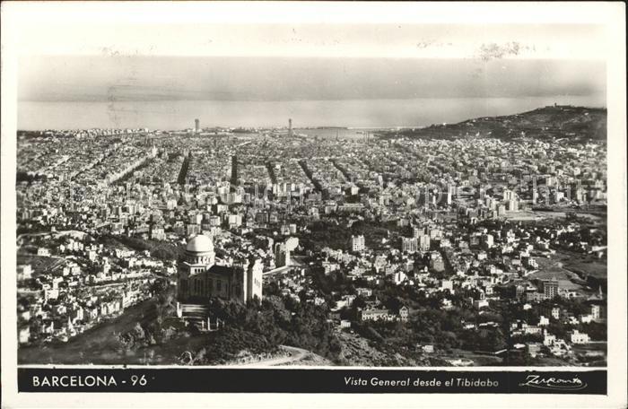 Barcelona Cataluna Vista general desde el Tibidabo