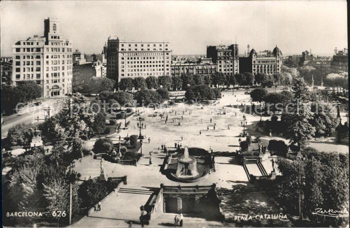 Barcelona Cataluna Plaza Cataluna Fuente