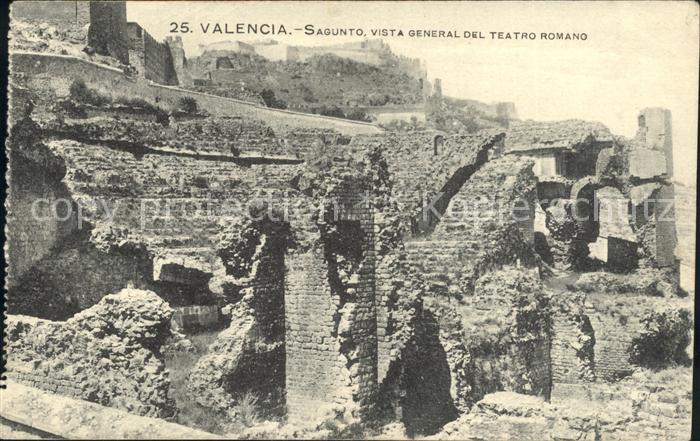 Valencia Valenciana Sagunto Teatro romano antike Staette