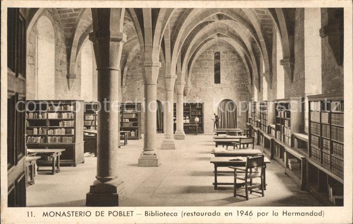 Poblet Monasterio de Santa Maria de Poblet Biblioteca