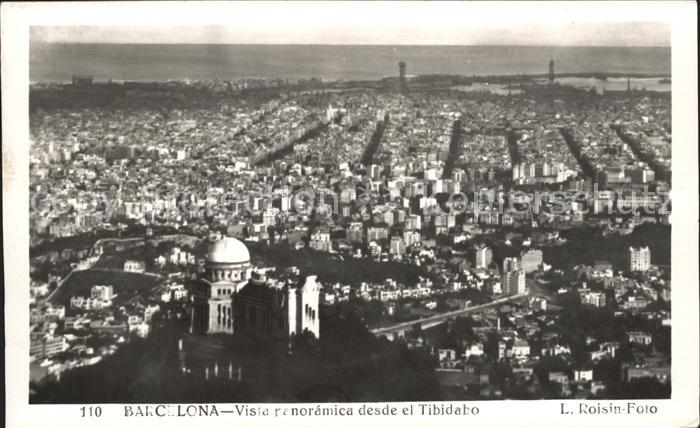 Barcelona Cataluna Vista panoramica desde el Tibidabo