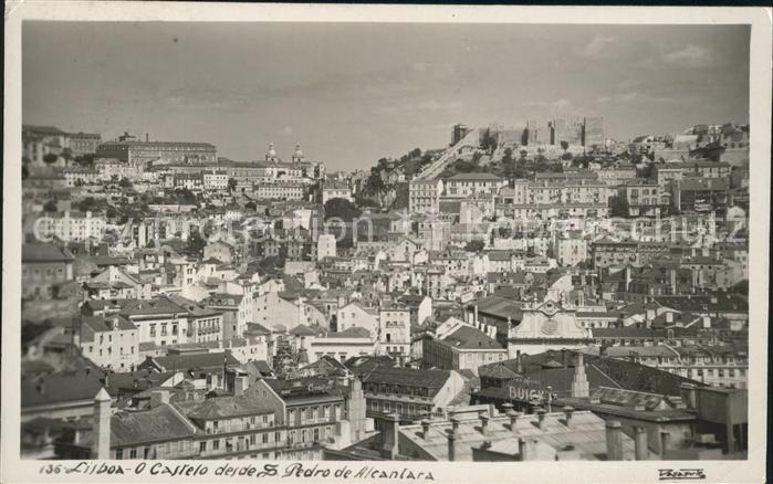 Lisboa Castelo desde San Pedro de Alcantara