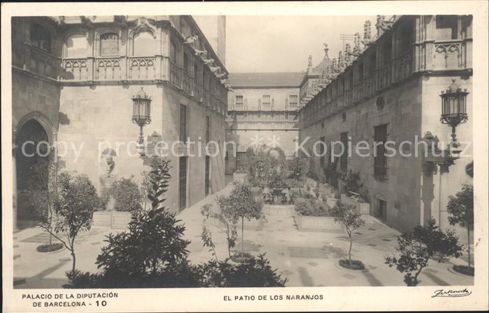 Barcelona Cataluna Palacio de la Diputacion Patio de los Naranjos