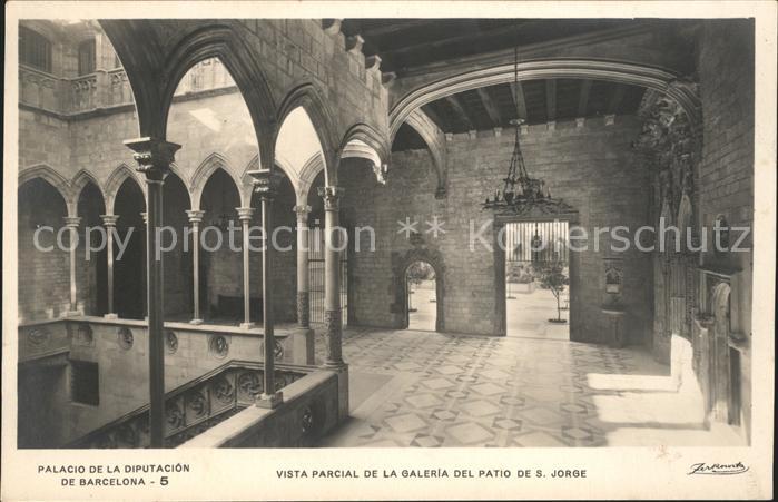 Barcelona Cataluna Palacio de la Diputacion Galeria del Patio de San Jorge