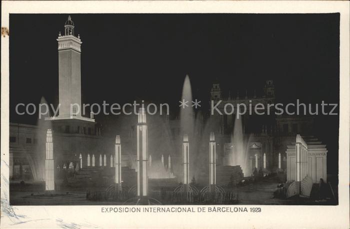 Barcelona Cataluna Exposicion Internacional 1929 Plaza del