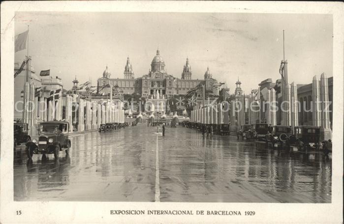 Barcelona Cataluna Exposicion Internacional 1929 Avenida Reina Maria Christina