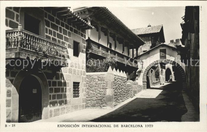 Barcelona Cataluna Exposicion Internacional 1929 Pueblo Es