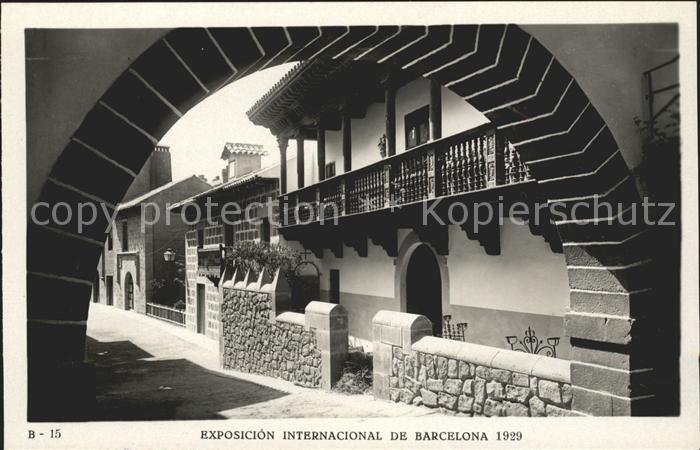 Barcelona Cataluna Exposicion Internacional 1929 Pueblo Es
