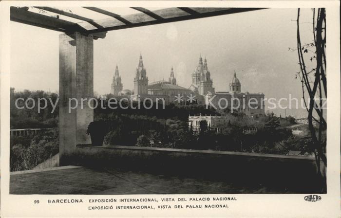 Barcelona Cataluna Exposicion Internacional Palacio Nacion