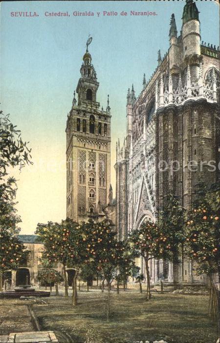 Sevilla Andalucia Catedral Giralda y Patio de Naranjos