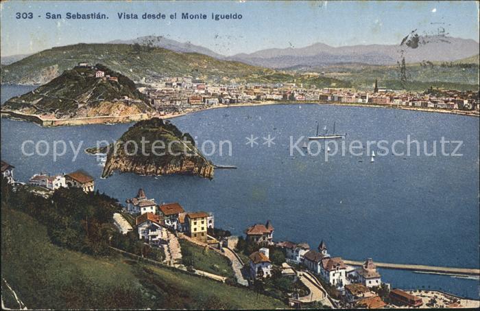 San Sebastian Pais Vasco ES Vista desde el Monte Igueldo
