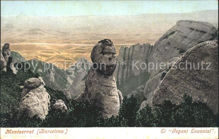 Montserrat Kloster El Gegant Encantal Felsen