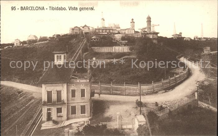 Barcelona Cataluna Monte Tibidabo vista general