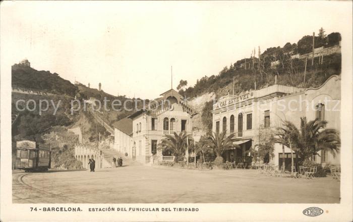 Barcelona Cataluna Estacion del Funicular del Tibidabo