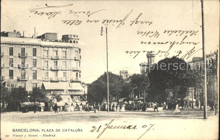 Barcelona Cataluna Plaza de Cataluna